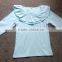 US kids wear wholesale distributor childs blank shirt ruffle