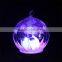 clear glass ball with snow man wear scarf inside