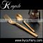 gold colored flatware,gold cutlery set,Champagne gold plated flatware