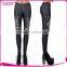 No MOQ Popular Black Fitness Print Leggings Women