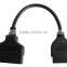 Promotion For Toyota 22Pin To 16Pin Female OBD 2 Cable Connector Adapter Cable Car Diagnostic Tool