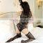 fishnet knitting garter set women sexy lingerie