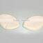 Foam silicon sel lip shape nude bra insert popular invisible push up custom bra pads