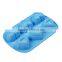 6-Cavity Silicone Heart Mould Pan, Blue No-stick, Heart Resistant for Online Store