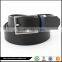 new business style black alloy buckle leather belt for young man