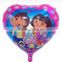 2016 Sale Party Supplies Single Foil Balloons Dora Balloons Cartoon Foil Helium