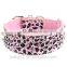wholesale leather studded dog collars
