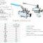 Sanitary butterfly valve food SS316 SS316L SS304 SS304L butterfly valve