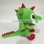 2015 Custom stuffed sinosaur plush toy, green dinosaur soft plush toy, mini plush dinosaur toy