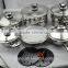 stainless steel thick bottom pot induction compatible with spiral bottom
