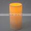 4x8 inch yellow flickering big pillar outdoor battery led candle