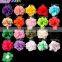 2.6inch Wholesale cheap Chiffon flower for newborn headband, baby hair Flowers flat back 20 colors YDKM02