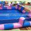 High quality dummy inflatable pool rental with protective fence for sale