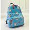 Women Retro Vintage Ladies backpack bags pu leather lucky cats