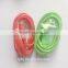 Hot selling colorful fashion USB cable with LED light for android