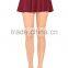 Summer sexy hot mini skirt for lady, Red color skater skirt - SYK15307