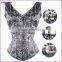 Factory Price Buckle Black OverBust Waistcoat Vests and Corsets Top