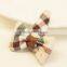 MS81090C British style kids girls hair accessories checked design hairpin
