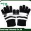 white gloves with stripe