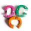 Mini cute letters rubber eraser 3 layer A/B/C;3d letter eraser