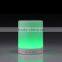 Rechargeable mini led color changing wireless bluetooth speaker with decorative night light