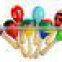 Wooden Maraca Rattles Educational Kids Musical Party Favor Child Shaker Toy