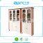 Modern simple design living room cabinets white color with glasses
