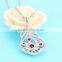 Ruby Stone Bridal Silver Jewelry Display Set E006