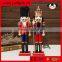 Handsome nutcracker soldier, christmas decorating wooden nutcracker