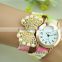 Guangzhou supplier fashion wrap bracelet watch lady shell bracelet watch