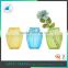 spring season clear glass ball vase with bowknot