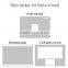 Factory supply Brush silver laptop skin for surface book sticker