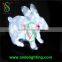 3D rabbit night light led ABS motif sculpture light room garden decoration for holiday christmas