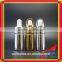gold glass dropper bottle samples vial with metal dropper for essential oil packaging empty bottles 061R
