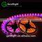 5050 16.4ft/5m Led Strip Lights,RGB Led Strips Lighting Kit +44 Key Remote+12V 5A US Charger Power Supply