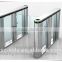 Stainless steel half height glass turnstile gate with esd checker and rfid cards