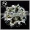 NEW design! XZ-025 Crystal flower shape wholesale rhinestone brooches