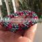 Charming healing power strawberry quartz Crystal Stretch Beaded Bracelet