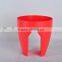 plastic flower pot is colorful railing flower pot