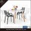 MDF high gloss dining table set