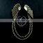 vintage antiqued silver bronze angel wings fashion chic women collar brooch pin jewelry 6520003