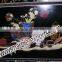 Murals Decoration Marble Inlay Dining Table Top, Black Marble Table Top