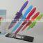 manufacturer --5 pcs colorful kitchen knife set with slotted acrylic block