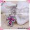 Low price christian cross necklace, hot sale imitation crystal necklace