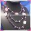 Multi layer bead necklace, purple bead chain necklaces designs