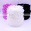100% polyester feather yarn , with heat setting hand knitting yarn for scarf