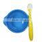 Non- toxic silicone handle kids food bowl
