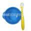 Non- toxic silicone handle baby spoon