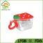 Plastic Heart Shape Condiment Dispenser With Spoon