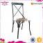 new design wooden stackable X back hotel chair